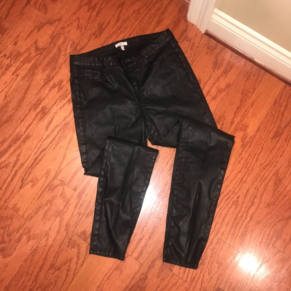 Joie vegan leather jeans